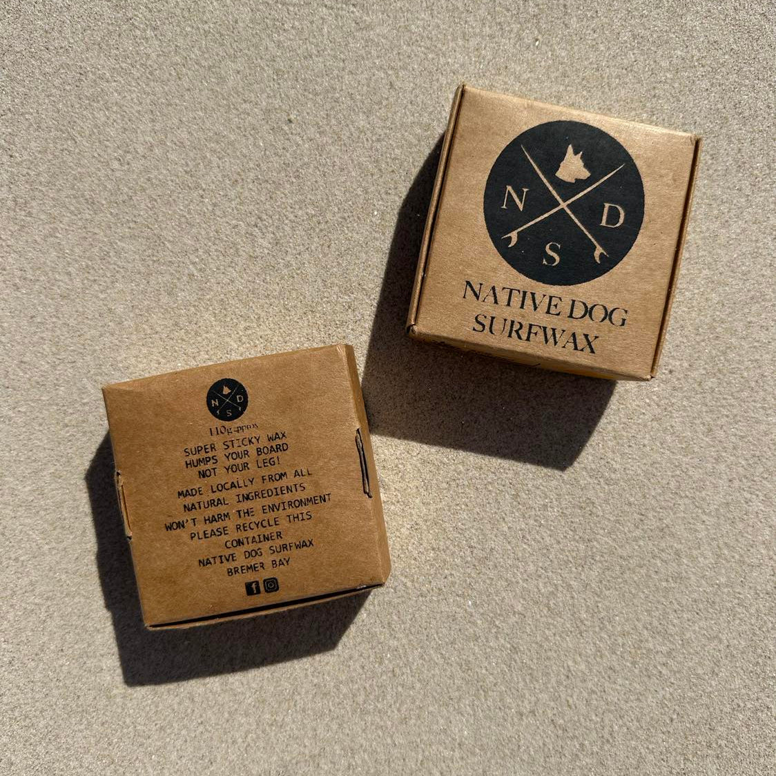 Organic Native Dog Surf Wax - 4 PACK - Warm Water (Red Paw)