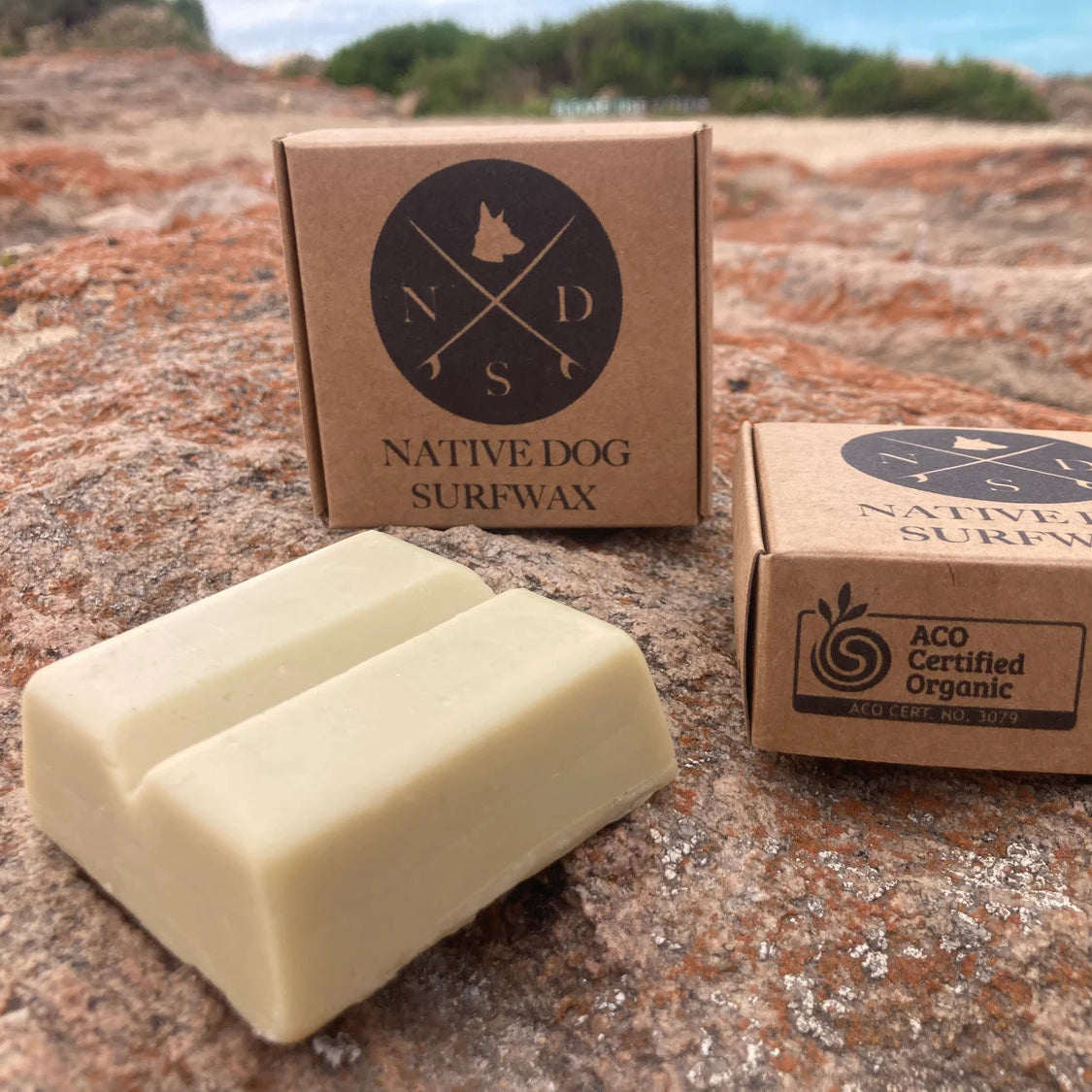 Organic Native Dog Surf Wax - 4 PACK - Cool Water (Blue Paw)