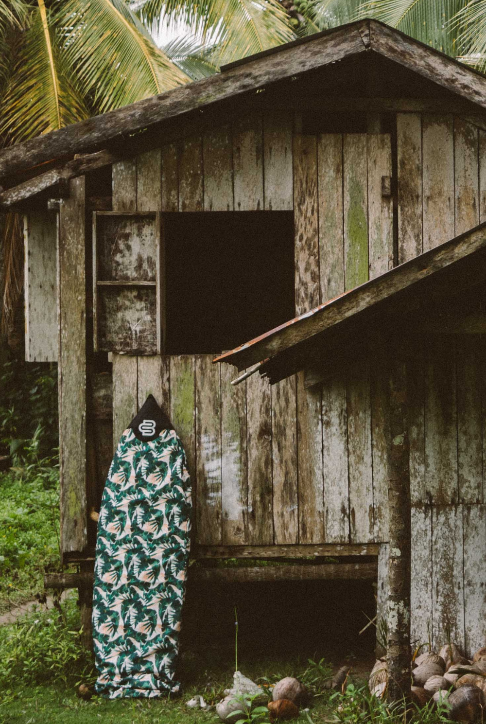 Green Leaf - Fun/Fish Surfboard Cover