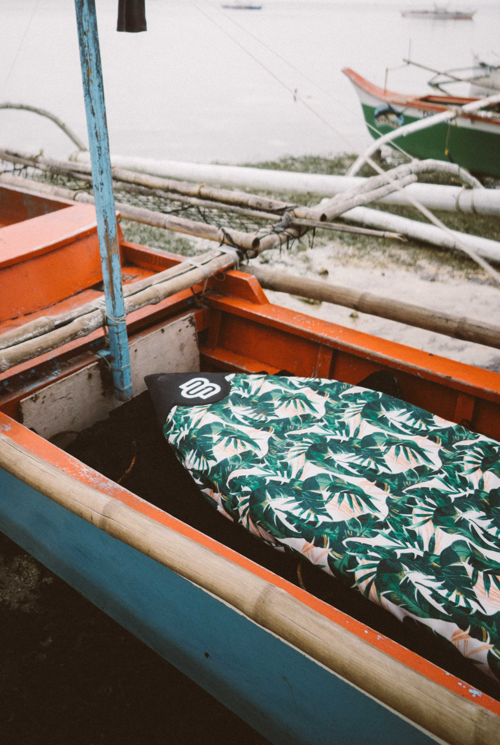 Green Leaf - Fun/Fish Surfboard Cover