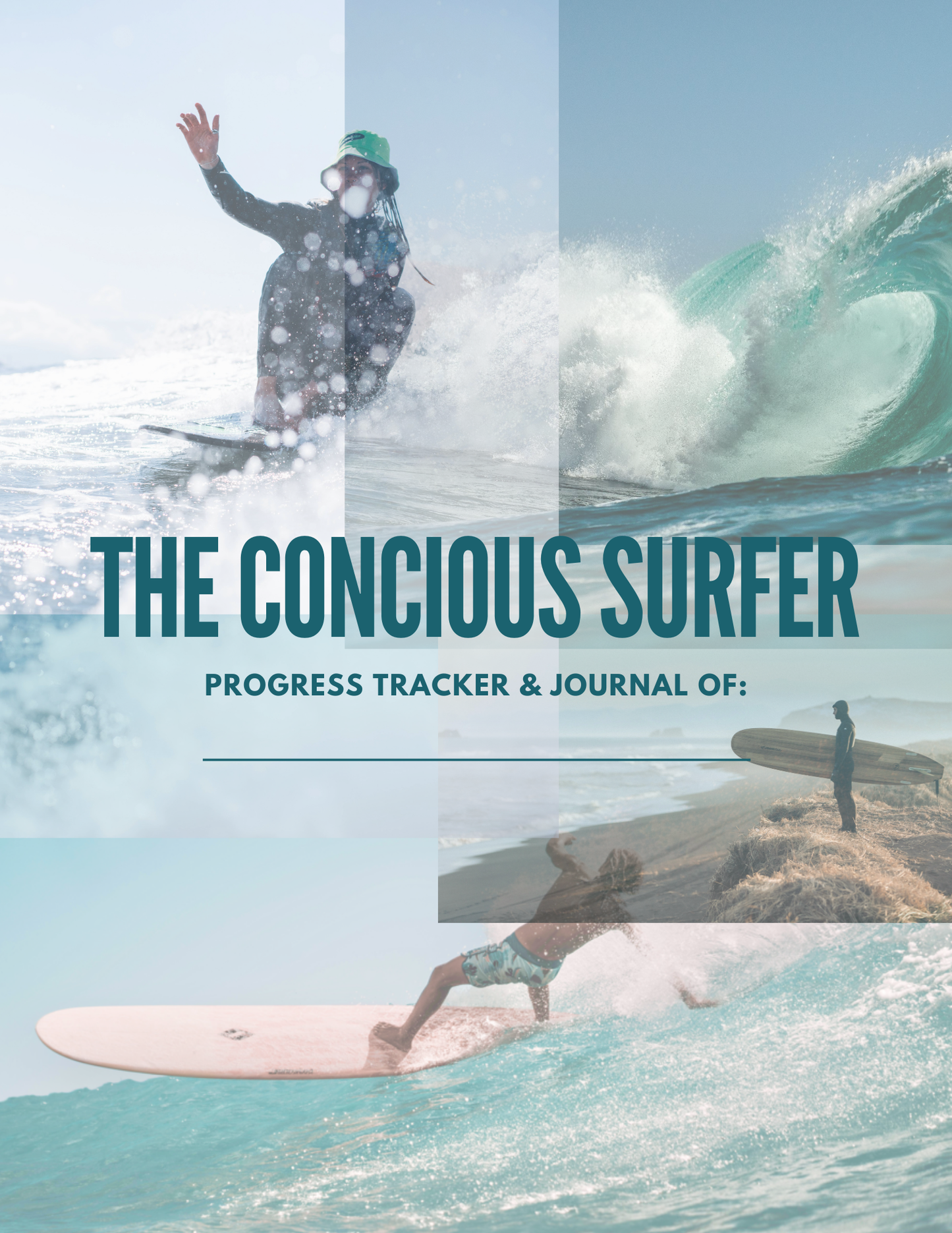 The Conscious Surfer - Progress Tracker & Journal - Digital PDF Download